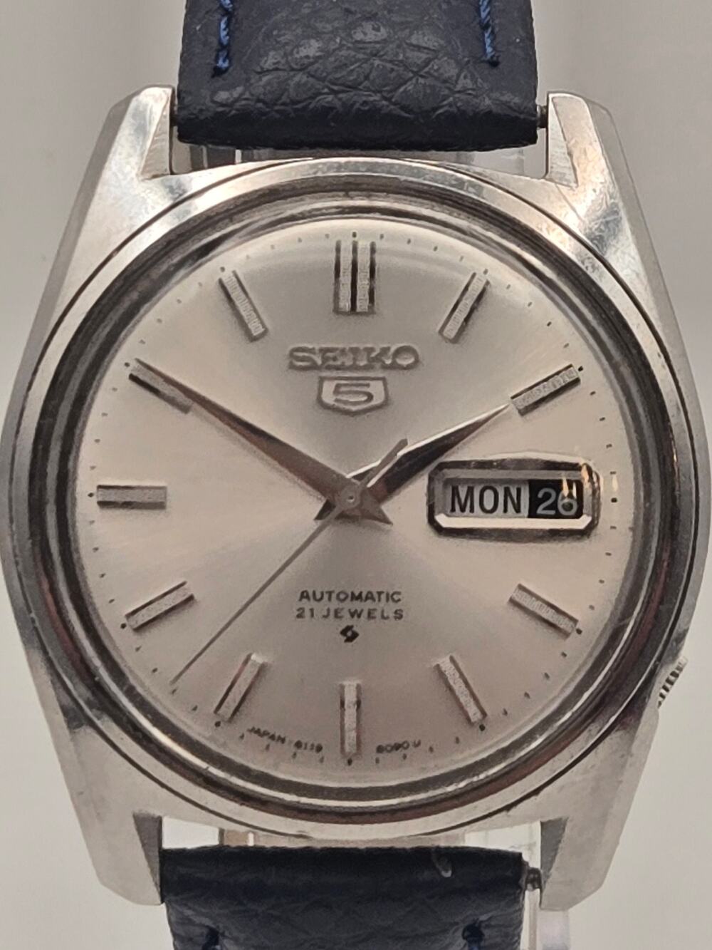 Vintage Seiko 6119-8093 Automatic Silver Watch